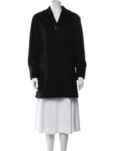 Pre-owned Cinzia Rocca Wool Coat In Black