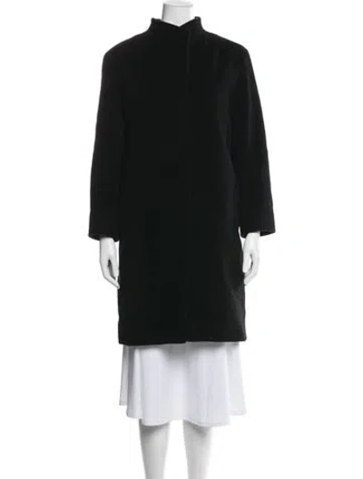 Pre-owned Cinzia Rocca Wool Coat In Black