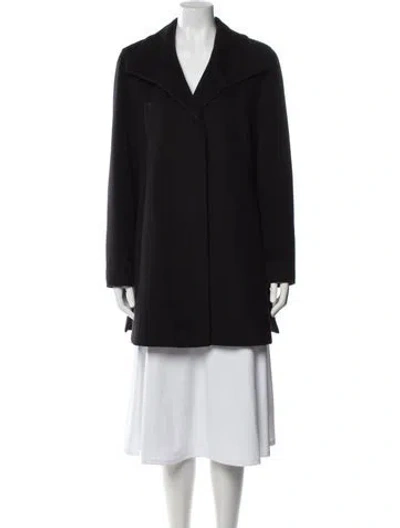 Pre-owned Cinzia Rocca Wool Coat In Black