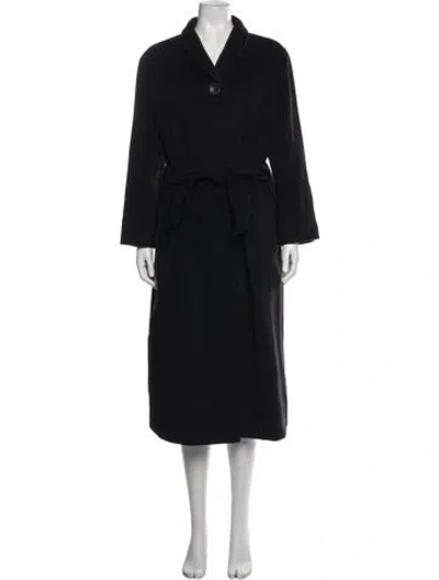 Pre-owned Cinzia Rocca Wool Coat In Black