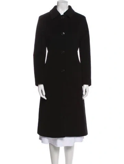 Pre-owned Cinzia Rocca Wool Coat In Black