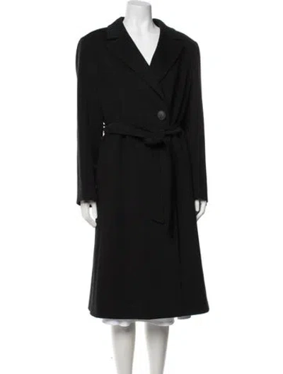 Pre-owned Cinzia Rocca Wool Coat In Black