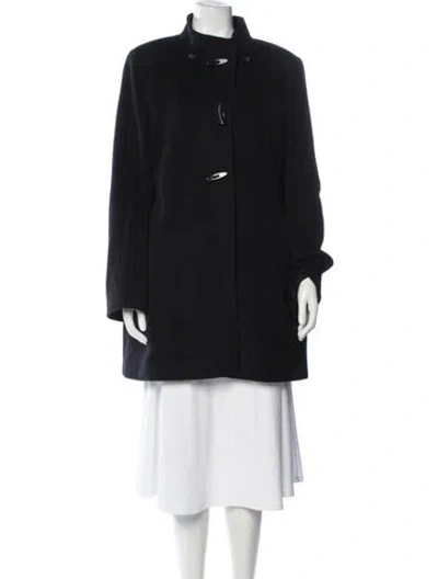 Pre-owned Cinzia Rocca Wool Coat In Black