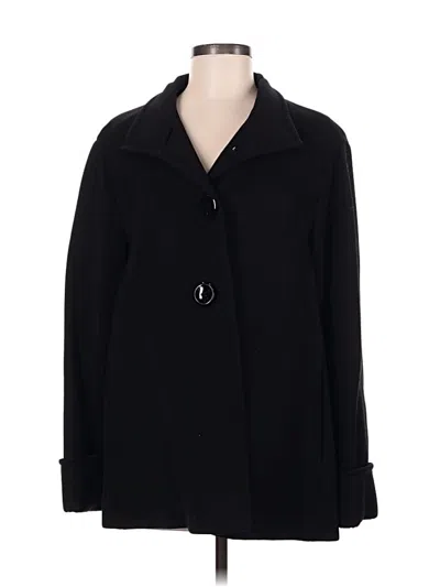 Pre-owned Cinzia Rocca Wool Coat In Black