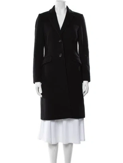 Pre-owned Cinzia Rocca Wool Coat In Black