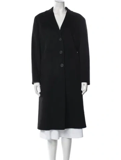 Pre-owned Cinzia Rocca Wool Coat In Black