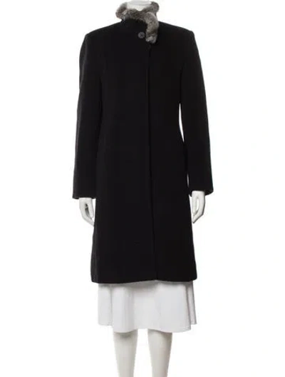 Pre-owned Cinzia Rocca Wool Coat In Black