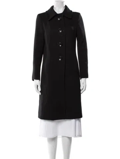 Pre-owned Cinzia Rocca Wool Coat In Black