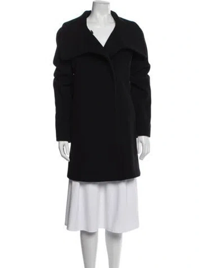 Pre-owned Cinzia Rocca Wool Coat In Black