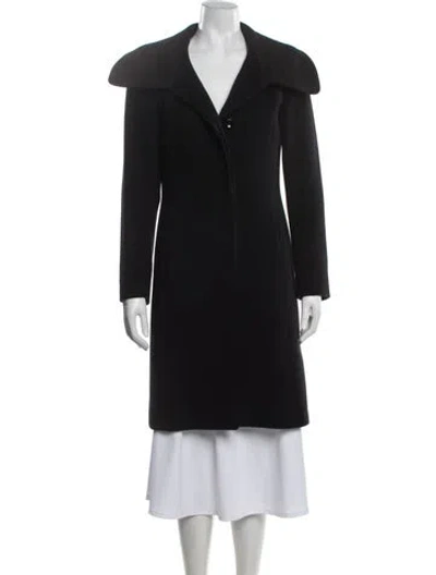 Pre-owned Cinzia Rocca Wool Coat In Black