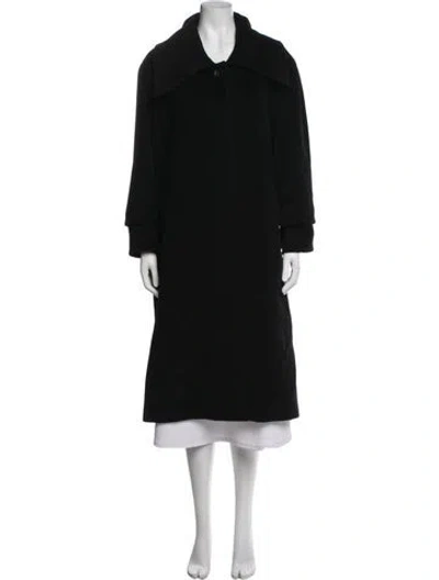 Pre-owned Cinzia Rocca Wool Coat In Black