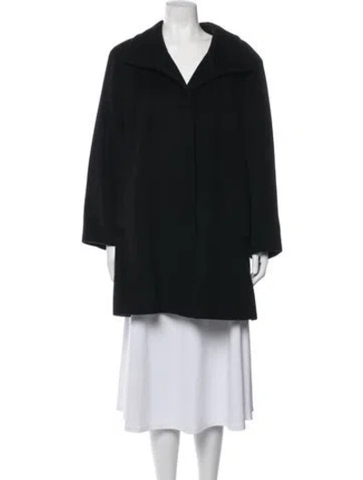 Pre-owned Cinzia Rocca Wool Coat In Black