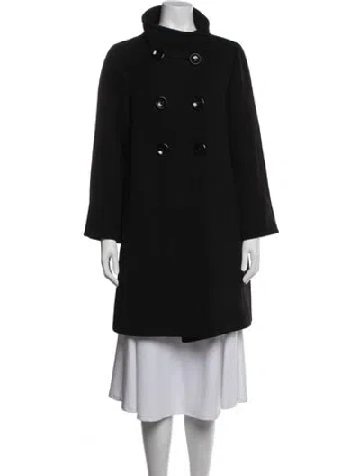 Pre-owned Cinzia Rocca Wool Coat In Black