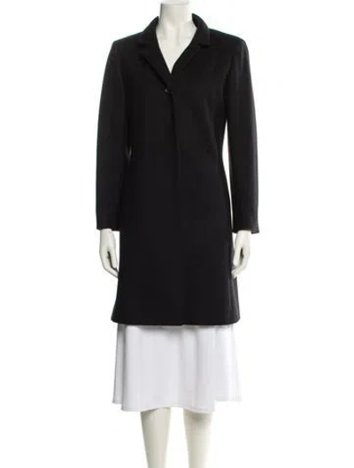 Pre-owned Cinzia Rocca Wool Coat In Black