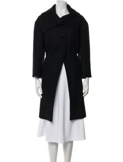 Pre-owned Cinzia Rocca Wool Coat In Blue