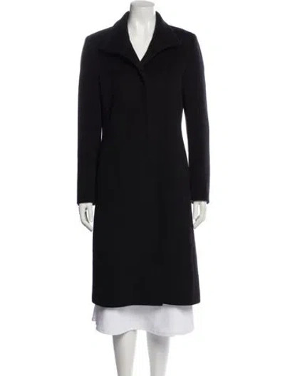 Pre-owned Cinzia Rocca Wool Coat In Blue
