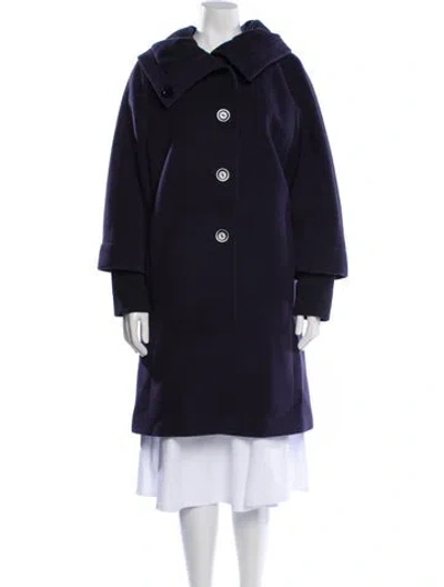 Pre-owned Cinzia Rocca Wool Coat In Blue