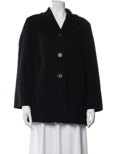 Pre-owned Cinzia Rocca Wool Coat In Blue