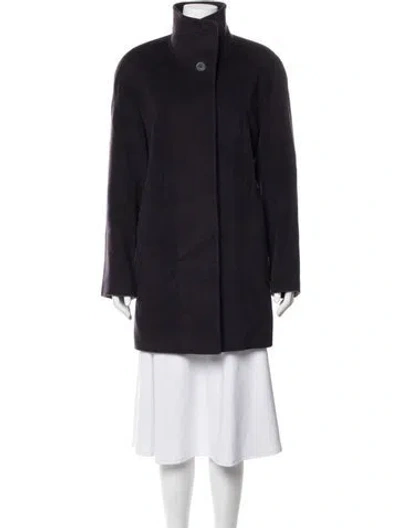 Pre-owned Cinzia Rocca Wool Coat In Blue