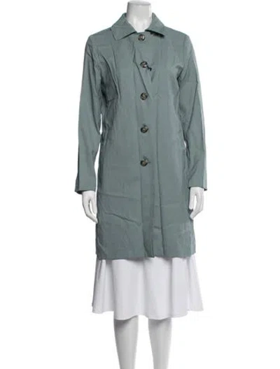 Pre-owned Cinzia Rocca Wool Coat In Blue