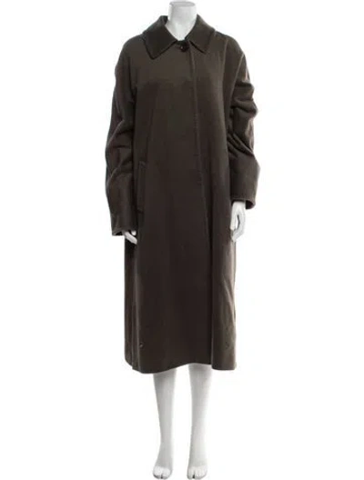 Pre-owned Cinzia Rocca Wool Coat In Brown