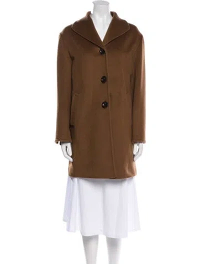 Pre-owned Cinzia Rocca Wool Coat In Brown