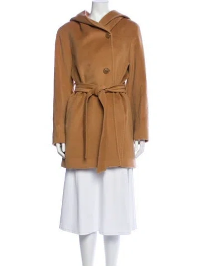 Pre-owned Cinzia Rocca Wool Coat In Brown