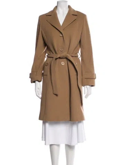 Pre-owned Cinzia Rocca Wool Coat In Brown