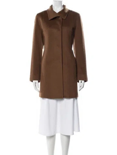 Pre-owned Cinzia Rocca Wool Coat In Brown