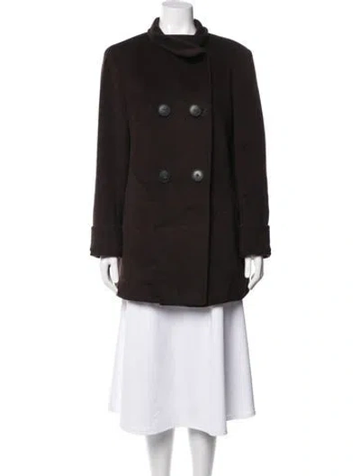 Pre-owned Cinzia Rocca Wool Coat In Brown