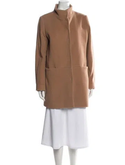 Pre-owned Cinzia Rocca Wool Coat In Brown