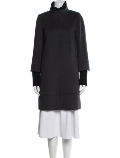 Pre-owned Cinzia Rocca Wool Coat In Gray