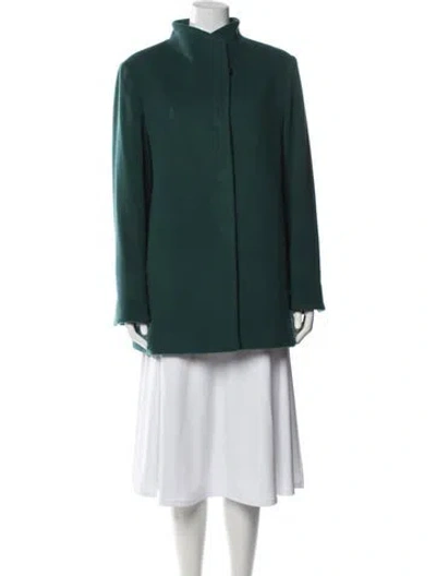 Pre-owned Cinzia Rocca Wool Coat In Green