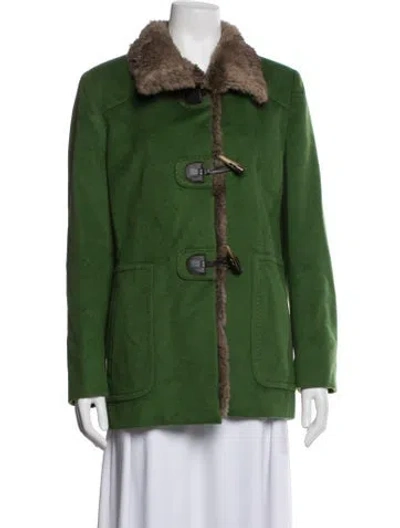 Pre-owned Cinzia Rocca Wool Coat In Green