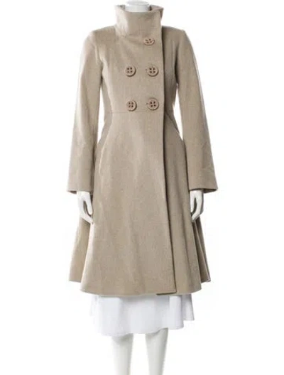 Pre-owned Cinzia Rocca Wool Coat In Neutral