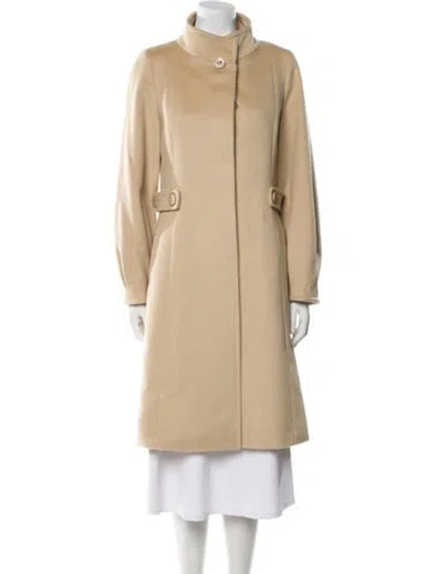 Pre-owned Cinzia Rocca Wool Coat In Neutral