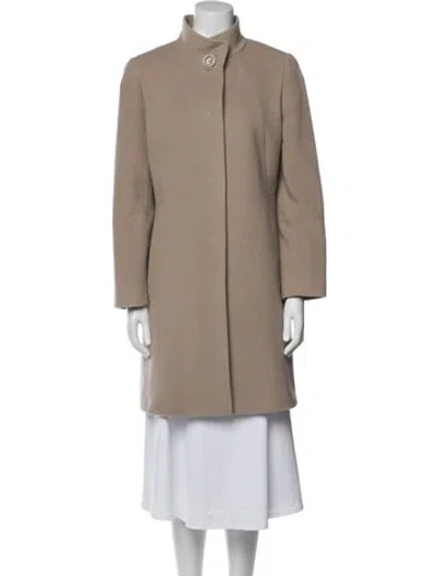 Pre-owned Cinzia Rocca Wool Coat In Neutral