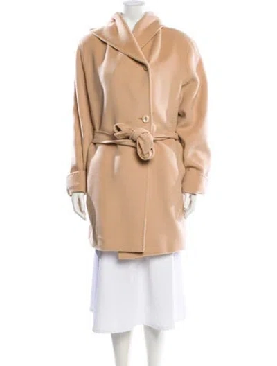 Pre-owned Cinzia Rocca Wool Coat In Neutral