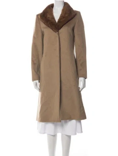 Pre-owned Cinzia Rocca Wool Coat In Neutral