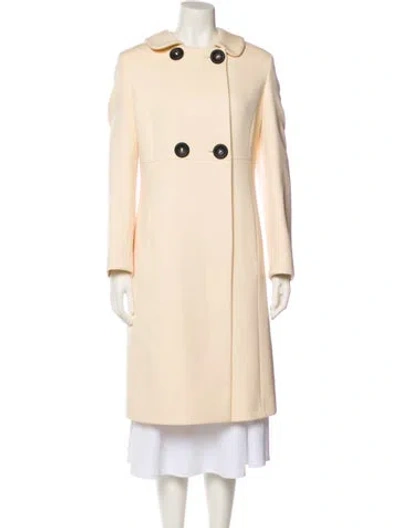 Pre-owned Cinzia Rocca Wool Coat In Neutrals