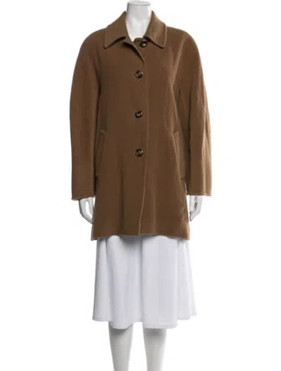 Pre-owned Cinzia Rocca Wool Coat In Neutrals