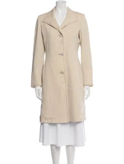 Pre-owned Cinzia Rocca Wool Coat In Neutrals