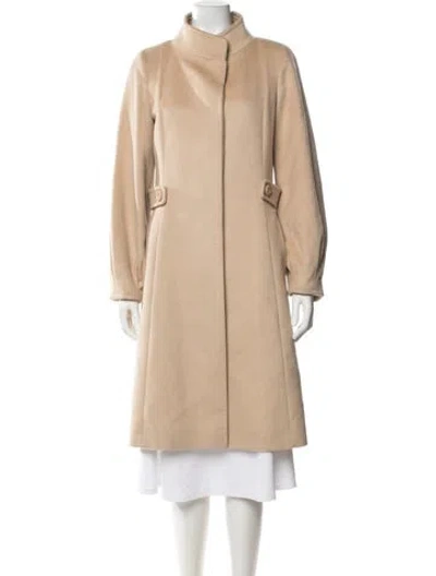 Pre-owned Cinzia Rocca Wool Coat In Neutrals