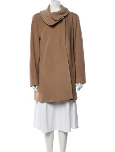 Pre-owned Cinzia Rocca Wool Coat In Neutrals