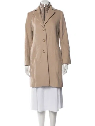 Pre-owned Cinzia Rocca Wool Coat In Neutrals