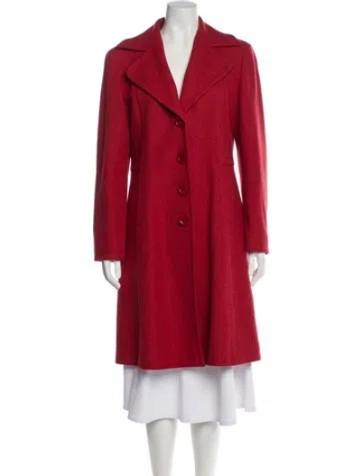 Pre-owned Cinzia Rocca Wool Coat In Pink