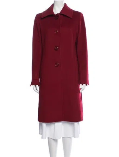Pre-owned Cinzia Rocca Wool Coat In Red