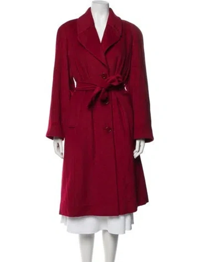 Pre-owned Cinzia Rocca Wool Coat In Red