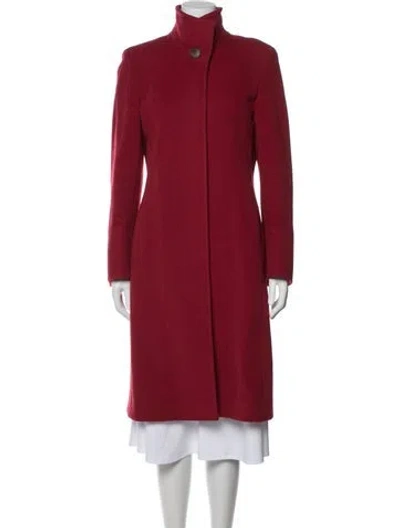 Pre-owned Cinzia Rocca Wool Coat In Red
