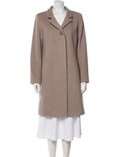 Pre-owned Cinzia Rocca Wool Coat W/ Tags In Neutral